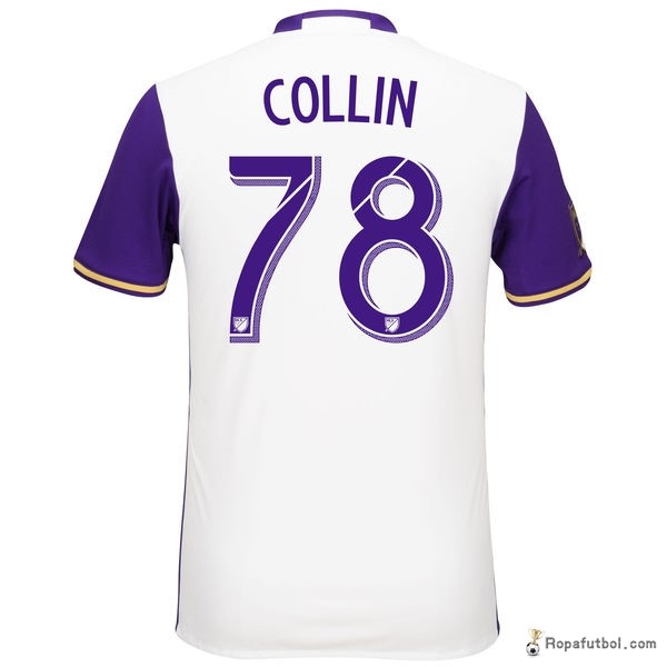 Camiseta Orlando City Replica Segunda Ropa Collin 2016/17 Blanco